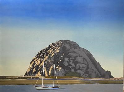Morro Rock oil on canvas